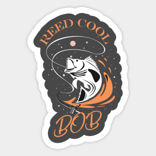 Mens Reel Cool Dad Fisherman Daddy Father's Day Gifts Fishing Sticker